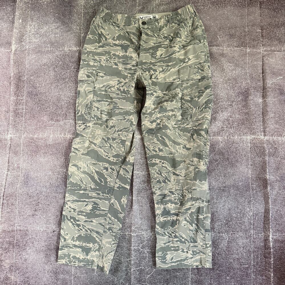 Men's Vintage Y2K US Air Force USAFA Green Digital Camo Field Pants Sz 34 X 32